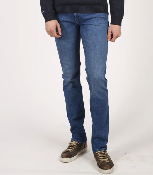 LC110 Eco Mid Blue - Straight Slim Fit Jeans