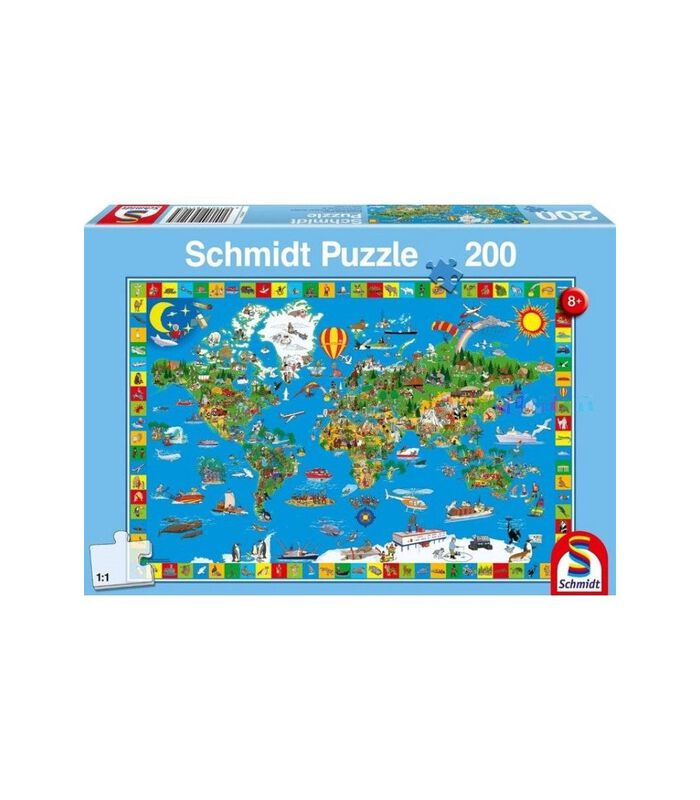 puzzel Geweldige Wereld - 200 stukjes - 8+ image number 1