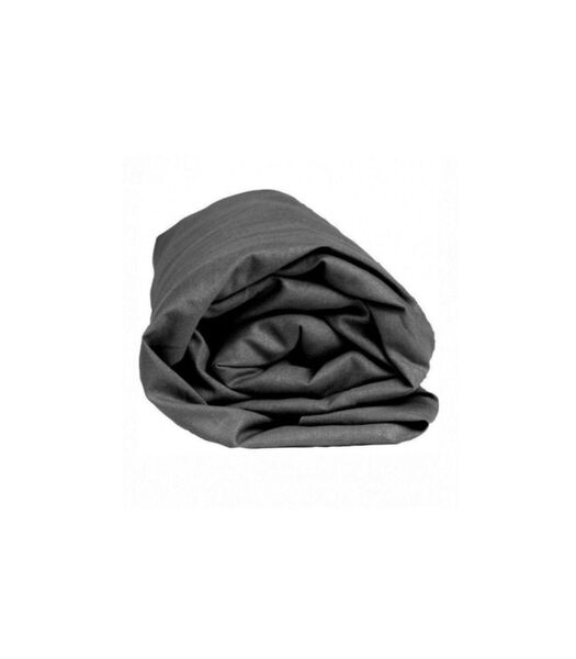 Drap-houssse gris foncé jersey de coton (coin 30 cm)
