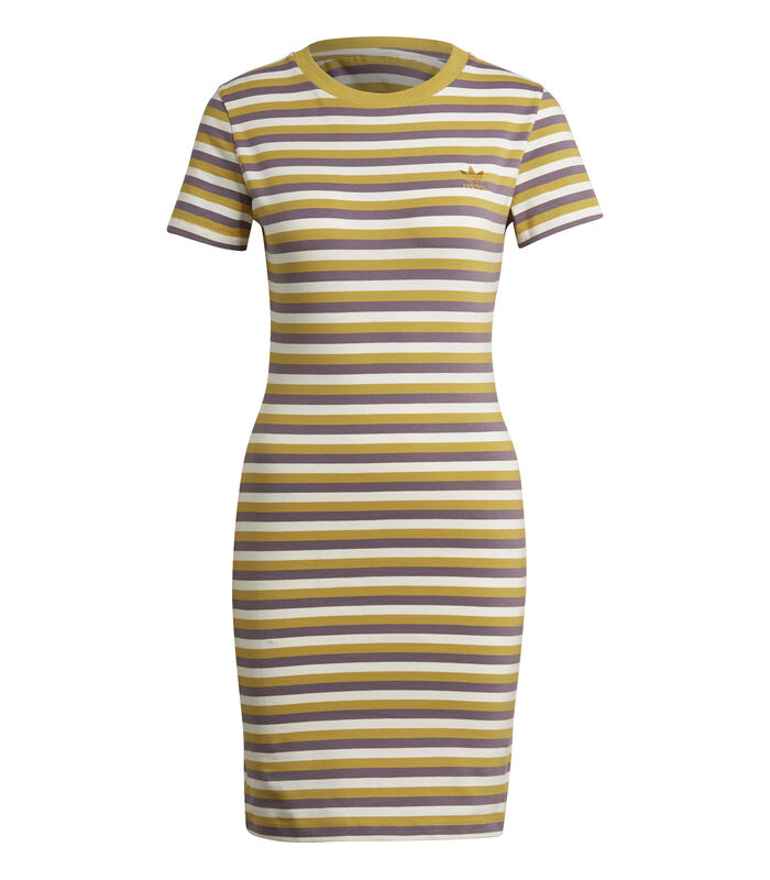 Dames jurk Striped image number 4