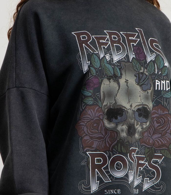 Rebels And Roses jurk grijs image number 2