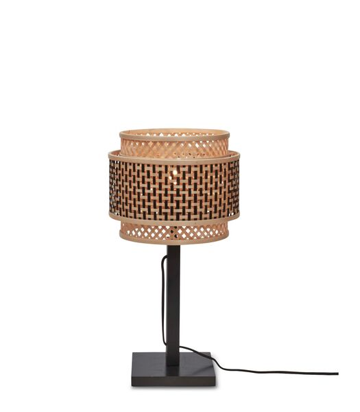 Lampe de Table Bhutan - Bambou/Noir - 22x22x40cm