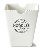 Kom 12 cm - Fresh Asian Food Noodles To Go Bowl - Wit - Porselein- 1 stuks image number 0