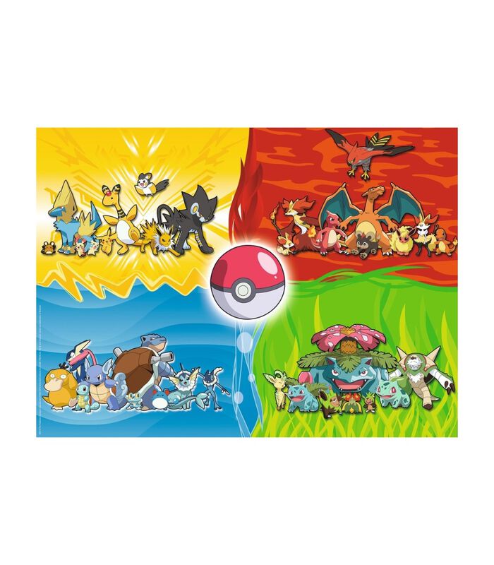 Verschillende Pokémons puzzel - 150 stukjes image number 1
