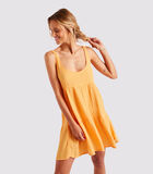 Oranje korte jurk Napuka Lightup image number 0