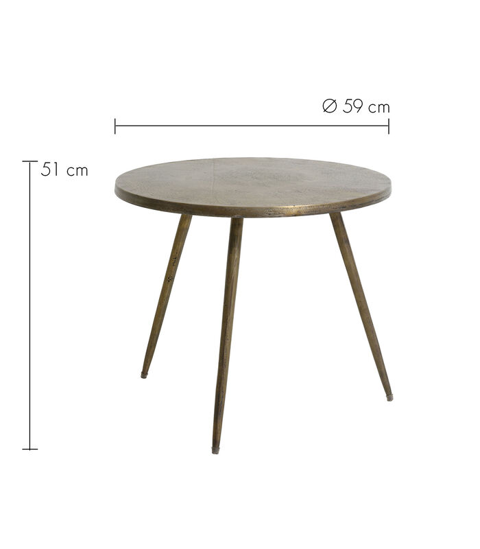 Table d'appoint Monjas - Bronze Antique - Ø58cm image number 4