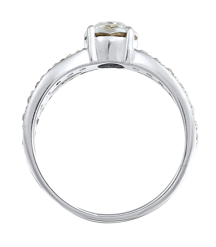 Ring Dames Eenzaam Betoverend Met Kristal In 925 Sterling Zilver image number 2
