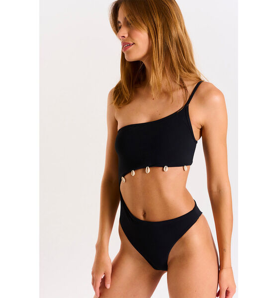 Asymmetrisch zwart bikini Fenta Blacksand