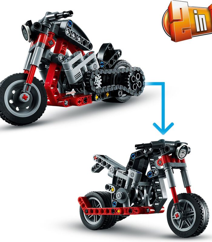 LEGO Technic 42132 La Moto, Set de Construction image number 2