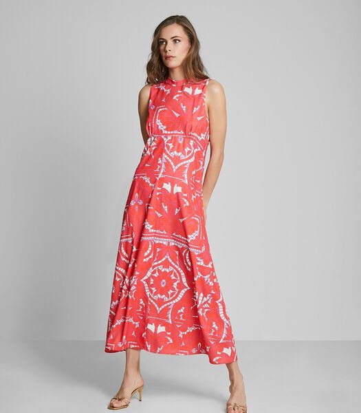 Midi-jurk Met Print Veelkleurig