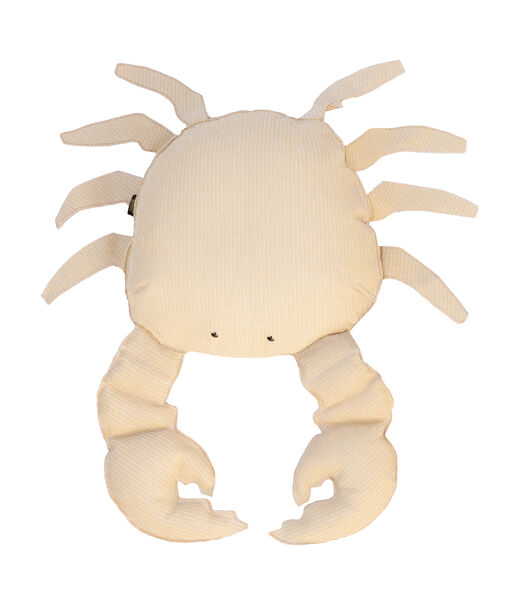 Coussin extérieur crabe effet raphia