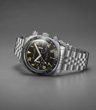Japans quartz chronograaf herenhorloge - Roestvrij stalen armband - Datum - Hull California Chrono image number 2
