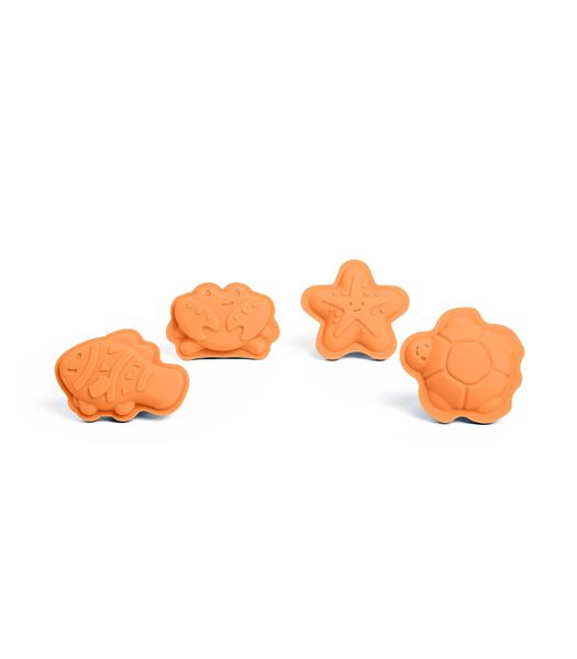 Bigjigs Abrikoos Oranje Karakter Zandvormen