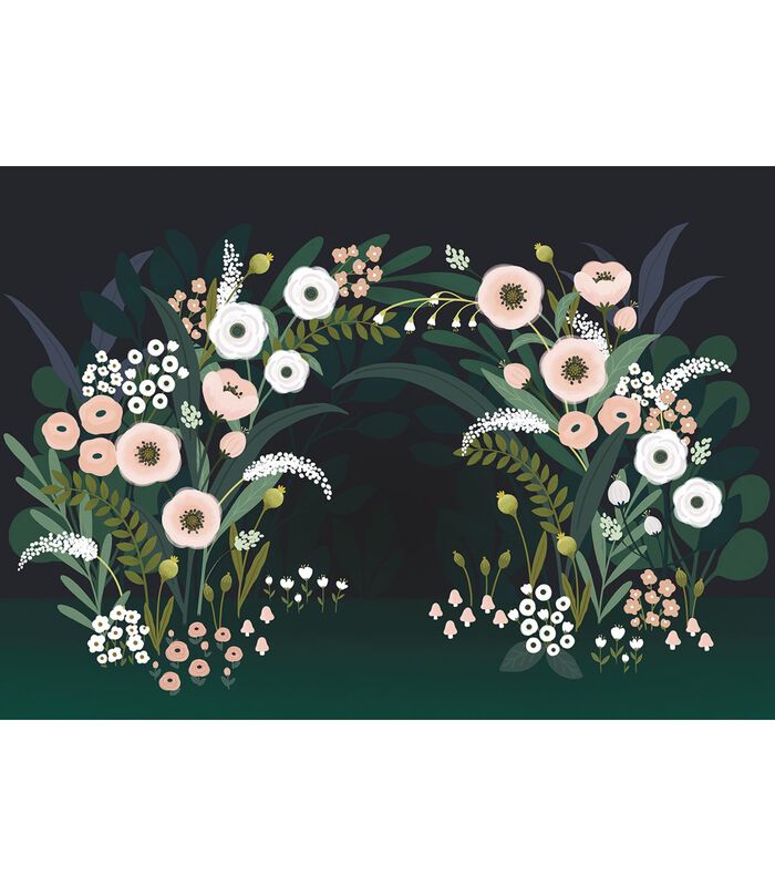 WONDERLAND - Papier peint décor arche de fleurs image number 1