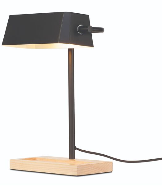Lampe de Table Cambridge - Noir/Naturel - 25x12x38cm
