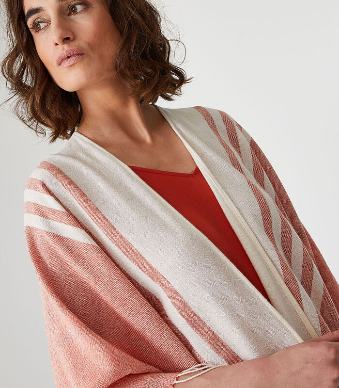 Poncho court homewear Coton Acrylique Polyester image number 1