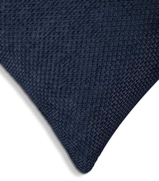Coussin Décoratif velours panama pillow maritime blue polyester