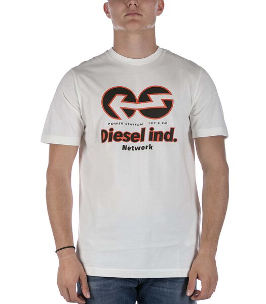 T-Shirt Diesel T-Just E18 Wit