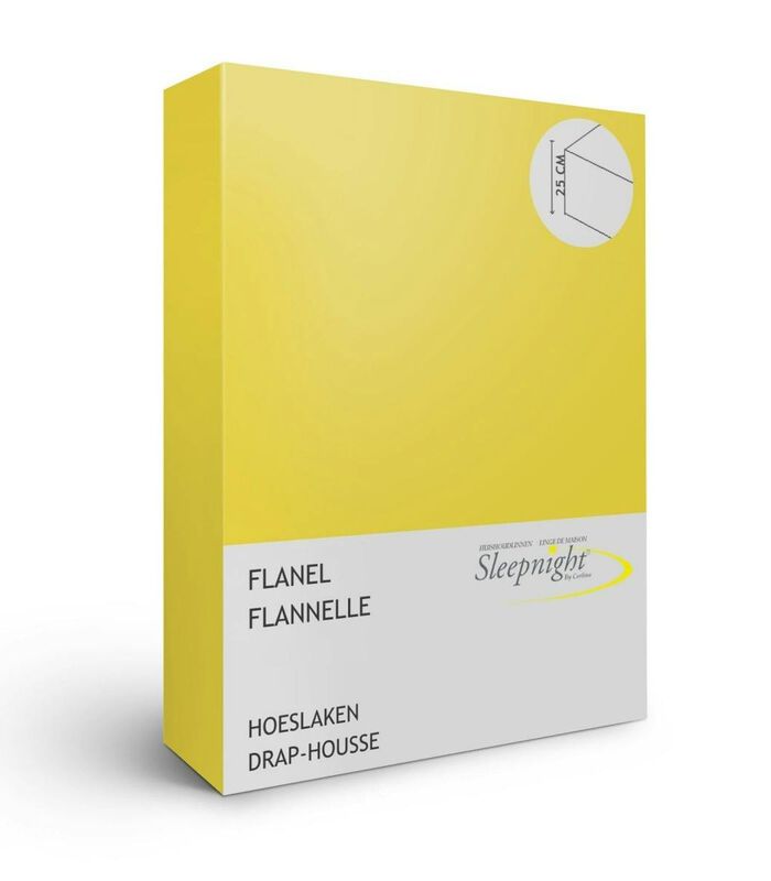 Drap-housse jaune flanelle image number 0