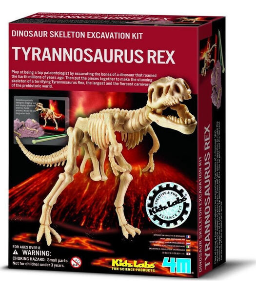 KidzLabs: graaf-je-dinosaurus-op (tyrannosaurus rex)