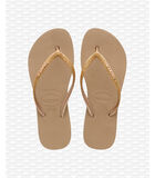 Dames slippers Slim Flatform Glitter image number 3