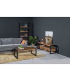 Robust - TV-meubel - 180cm - 3 lades - 1 nis - naturel mangohout - staal image number 1