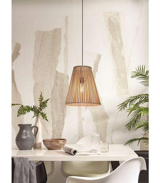 Hanglamp Merapi - Bamboe - 40x40x42cm