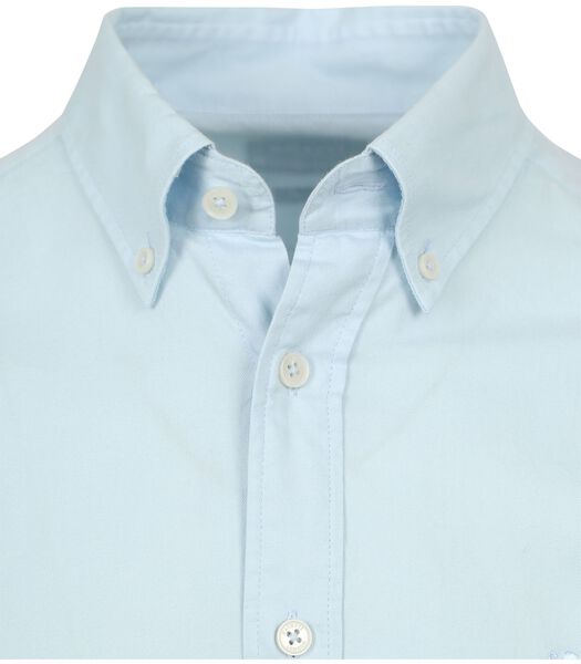 Overhemd Garment Dyed Offord Lichtblauw