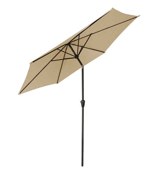 HAPUNA rechte ronde paraplu 2,70m diameter beige