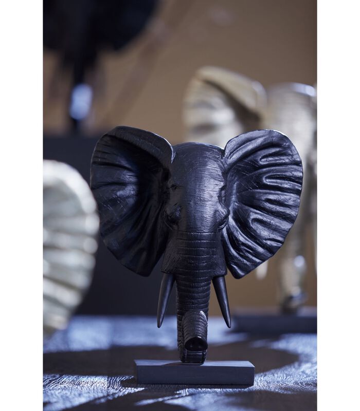 Ornament Elephant - Zwart - 30x15x35.5cm image number 4