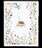 QUEYRAN - Affiche encadrée maison et fleurs (P0309C) image number 0