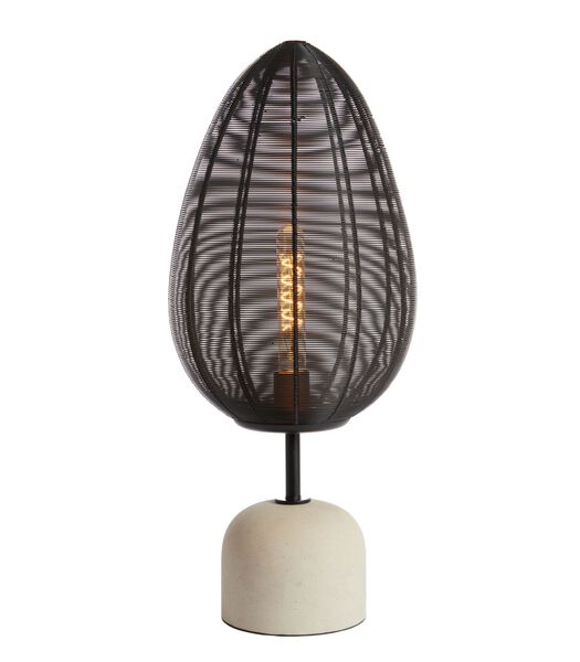 Tafellamp Joley - Zwart/Wit - Ø26cm