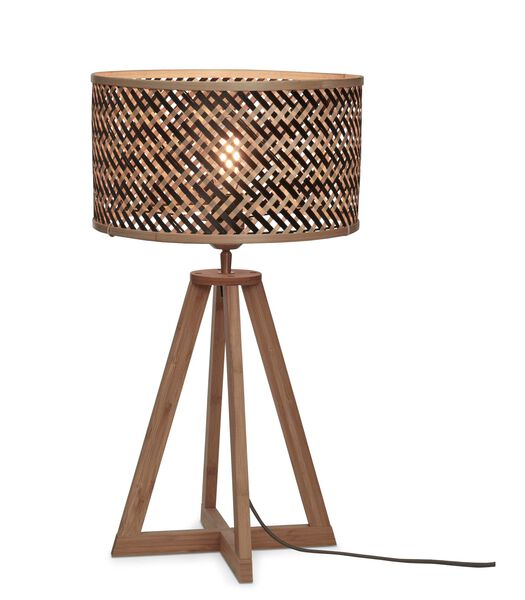 Tafellamp Java - Bamboe/Zwart - Ø32x53cm