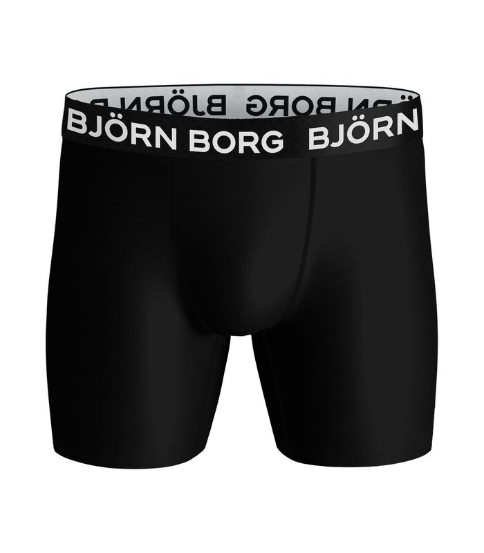 Björn Borg Performance Boxer-shorts Lot de 3 Bleu Noir image number 2