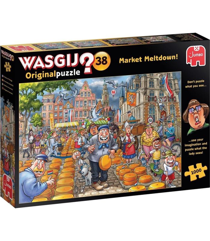 Puzzel Wasgij Original 38 Kaasalarm - 1000 stukjes image number 0