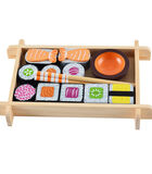 Houten speelgoed Sushi dienblad image number 0