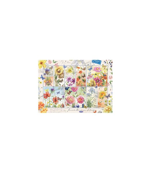 Premium Collection Flower Stamps Summer 1000 pièces