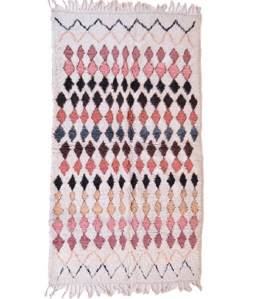 Marokkaans berber tapijt pure wol 145 x 261 cm