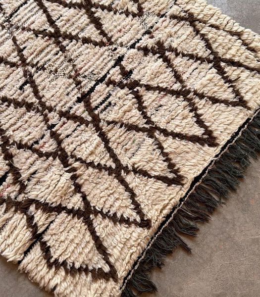 Marokkaanse berber tapijt pure wol 183 x 97 cm