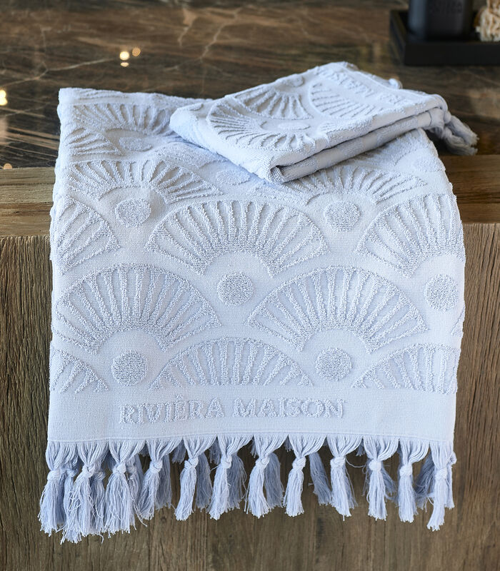 Handdoeken 70x140 - RM Wave Towel - Blauw - 1 Stuks image number 1