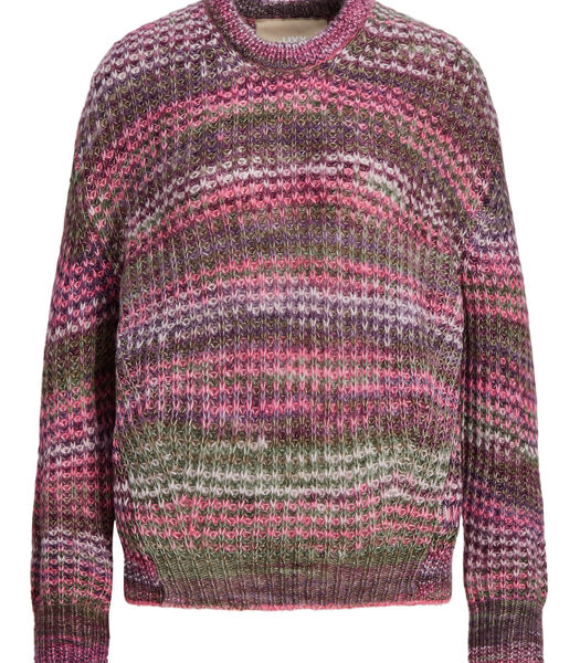 Pullover col rond femme Simone Space Dye