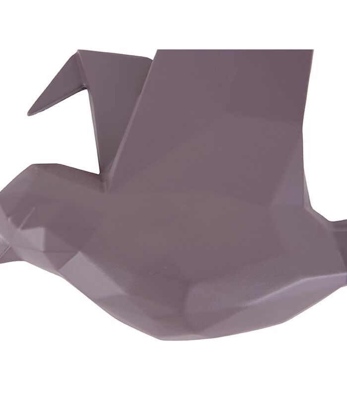 Attache murale Origami Bird - violet foncé - 25,3x4,6x20,7cm image number 2