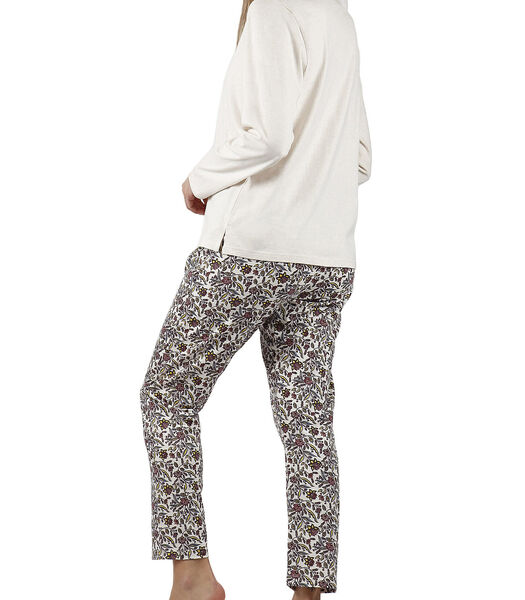 Pyjama indoor outfit broek top lange mouwen Cachemire