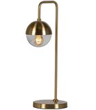 Lampe de table - Fer/verre - Laiton antique - 59x27x20 cm - Globular image number 2