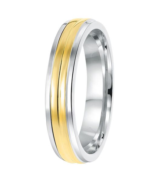 Ring 'San Sebastian' Zilver - zilverkleurig-goudkleurig