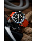 Bradner GMT Automatic- Herenhorloge - GMT uurwerk - Ronde zilverkleurige roestvrijstalen kast image number 2