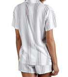 Pyjamashort shirt Summer Stripes image number 1