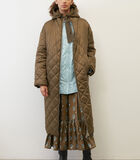 Gewatteerde mantel met capuchon loose image number 1