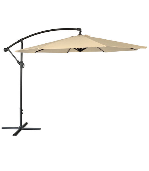 OAHU offset paraplu rond 3m diameter beige