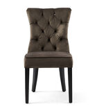 Riviera Maison Eetkamerstoel Velvet - Balmoral Dining Chair - Antraciet Grijs image number 0